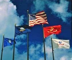USA and US Military Flags